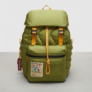 Coach Coachtopia Loop Backpack Olivgrün Grün | COH865474