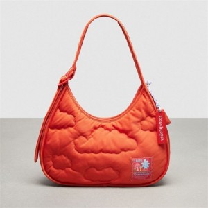 Coach Coachtopia Loop Ergo Bag With Cloud Quilting Orange | COH865125