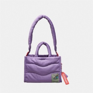 Coach Coachtopia Loop Mini Puffy Tote Lila | COH865010