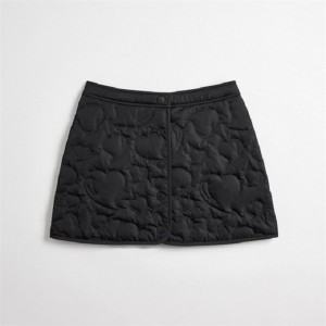 Coach Coachtopia Loop Quilted Heart Mini Skirt Schwarz | COH866024