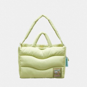 Coach Coachtopia Loop Tote With Wavy Quilting Hellgrün | COH866642