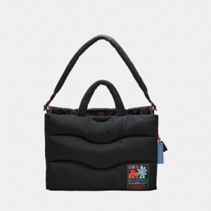 Coach Coachtopia Loop Tote With Wavy Quilting Schwarz | COH866658