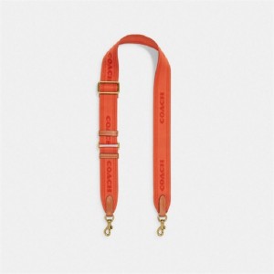 Coach Colorblock Webbing Strap Orange Rot Mehrfarbig | COH866470