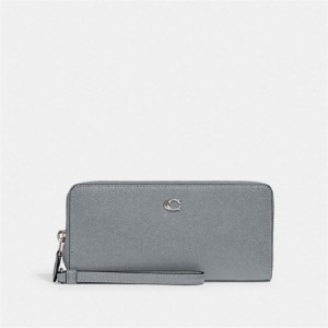 Coach Continental Wallet Silber Grau Blau | COH865635