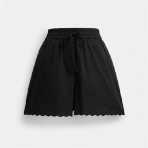 Coach Cotton Set Shorts In Organic Cotton Schwarz | COH866045