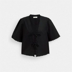 Coach Cotton Set Top In Organic Cotton Schwarz | COH866001