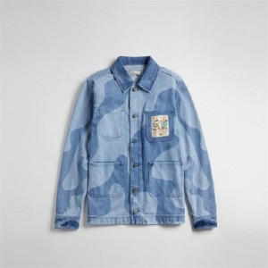 Coach Denim Jacket In Wavy Wash Blau Mehrfarbig | COH865926