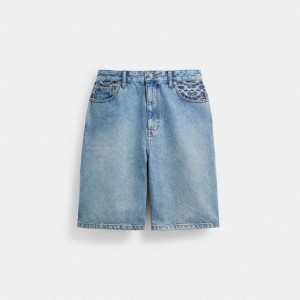 Coach Denim Shorts Hellwaschen | COH866943