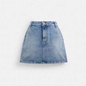 Coach Denim Skirt Blau | COH866037