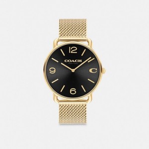 Coach Elliot Watch, 41 Mm Gold Schwarz | COH866974
