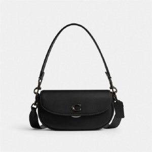 Coach Emmy Saddle Bag 23 Schwarz Schwarz | COH864894