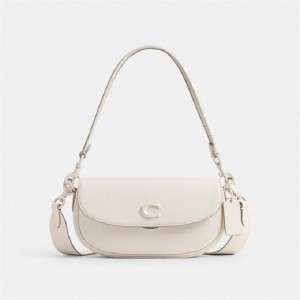 Coach Emmy Saddle Bag 23 Silber | COH864819