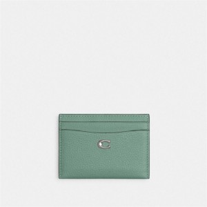 Coach Essential Card Case Silber Türkis | COH865680