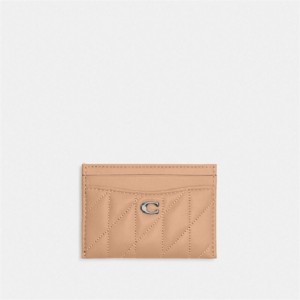 Coach Essential Card Case With Pillow Quilting Silber | COH865532