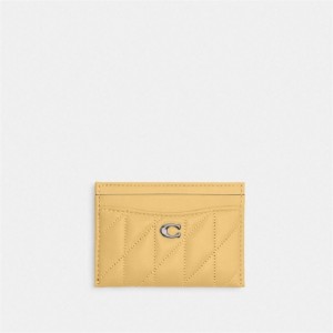 Coach Essential Card Case With Pillow Quilting Silber | COH865546