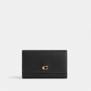 Coach Essential Medium Flap Wallet Schwarz | COH865507