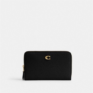 Coach Essential Medium Zip Around Wallet Schwarz | COH865509