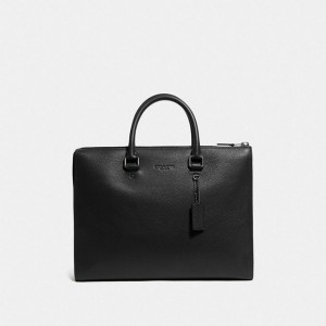 Coach Gotham Folio Bag Schwarz Kupfer Schwarz | COH866532