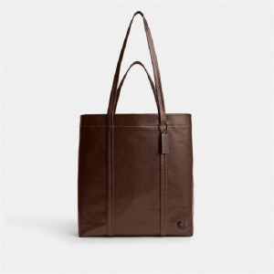 Coach Hall Tote Bag 33 Schokolade | COH865003