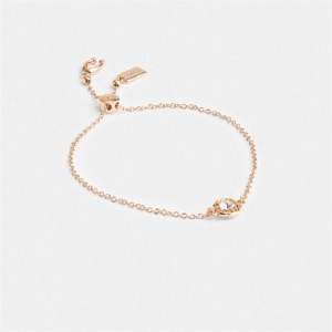 Coach Halo Tea Rose Slider Bracelet Rosa Gold | COH866128