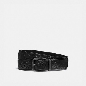 Coach Harness Buckle Cut To Size Reversible Belt, 38 Mm Schwarz | COH866995