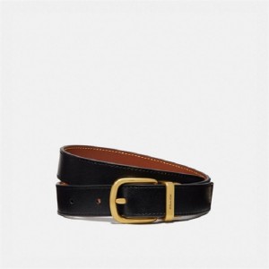 Coach Harness Buckle Reversible Belt, 25 Mm Schwarz | COH866314
