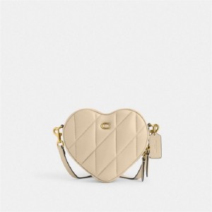 Coach Heart Crossbody Bag With Quilting Weiß | COH865297