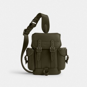 Coach Hitch Backpack 13 Grün | COH866493