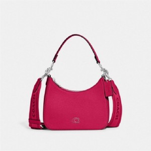 Coach Hobo Crossbody Bag With Signature Canvas Rosa | COH865228