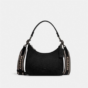 Coach Hobo Crossbody Bag With Signature Canvas Schwarz | COH865376