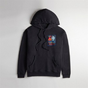 Coach Hoodie: Coachtopia Graphic Label Schwarz | COH865963