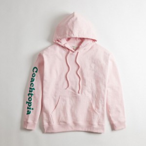 Coach Hoodie In 100% Recycled Cotton: 3 Clouds Rosa Mehrfarbig | COH866898