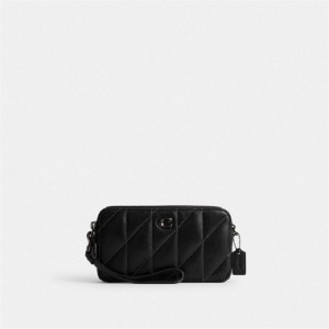 Coach Kira Crossbody Bag With Pillow Quilting Blau Grau Schwarz | COH865624