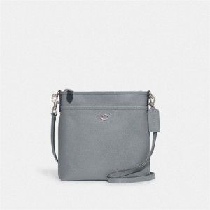 Coach Kitt Messenger Crossbody Bag Silber Grau Blau | COH865256