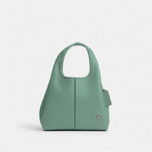 Coach Lana Shoulder Bag 23 Silber Türkis | COH865113