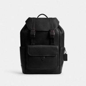 Coach League Flap Backpack Schwarz | COH866490