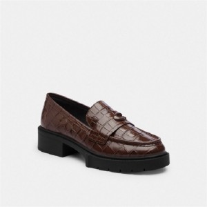 Coach Leah Loafer Schokolade | COH865800