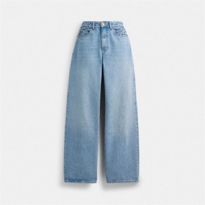 Coach Loose Fit Jeans Blau | COH866039