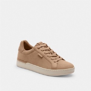 Coach Lowline Low Top Sneaker Grau Braun | COH865835