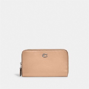 Coach Medium Zip Around Wallet Silber | COH865578