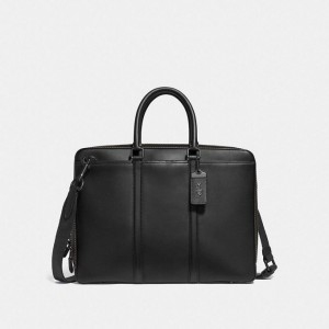 Coach Metropolitan Slim Brief Schwarz Kupfer Schwarz | COH866531