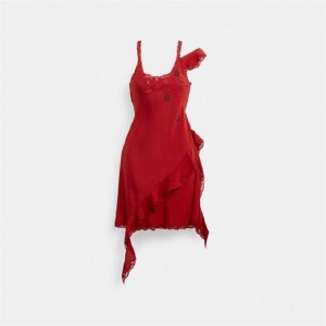 Coach Mini Ruffle Dress Rot | COH866059