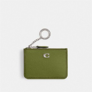 Coach Mini Skinny Id Case Silber Hellgrün | COH865533
