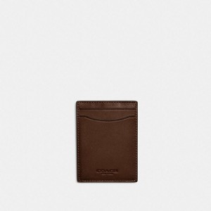 Coach Money Clip Card Case Schokolade | COH866757