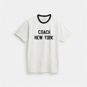 Coach New York T Shirt Weiß | COH865976