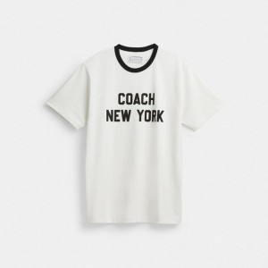 Coach New York T Shirt Weiß | COH866922