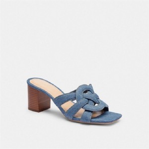 Coach Nikki Sandal Indigo Blau | COH865884