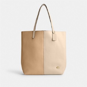 Coach North Tote In Colorblock Weiß Mehrfarbig | COH865078