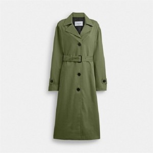 Coach Oversized Trench Coat Grün | COH865930