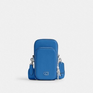 Coach Phone Crossbody Blau | COH866542